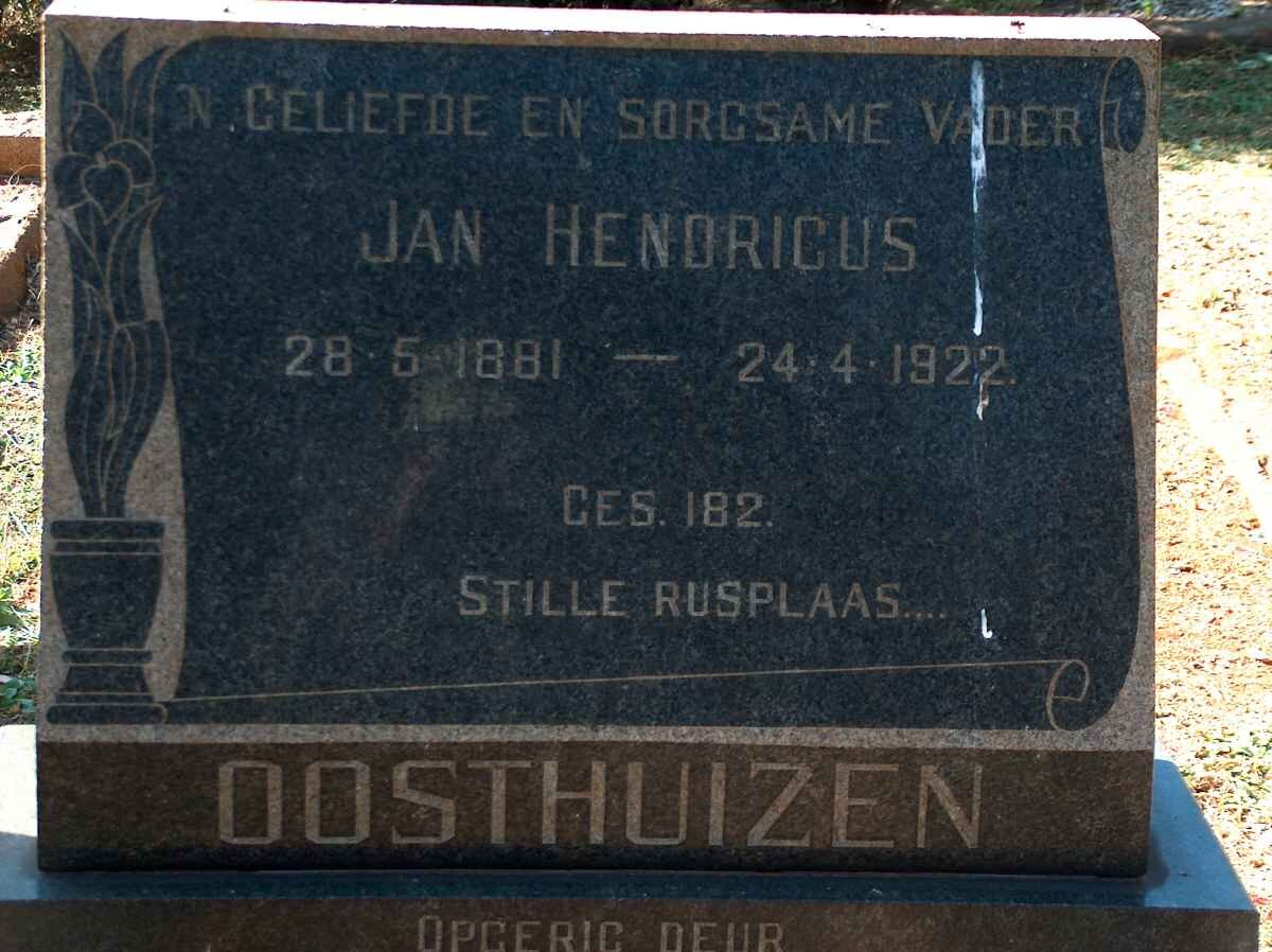OOSTHUIZEN Jan Hendricus 1881-1922