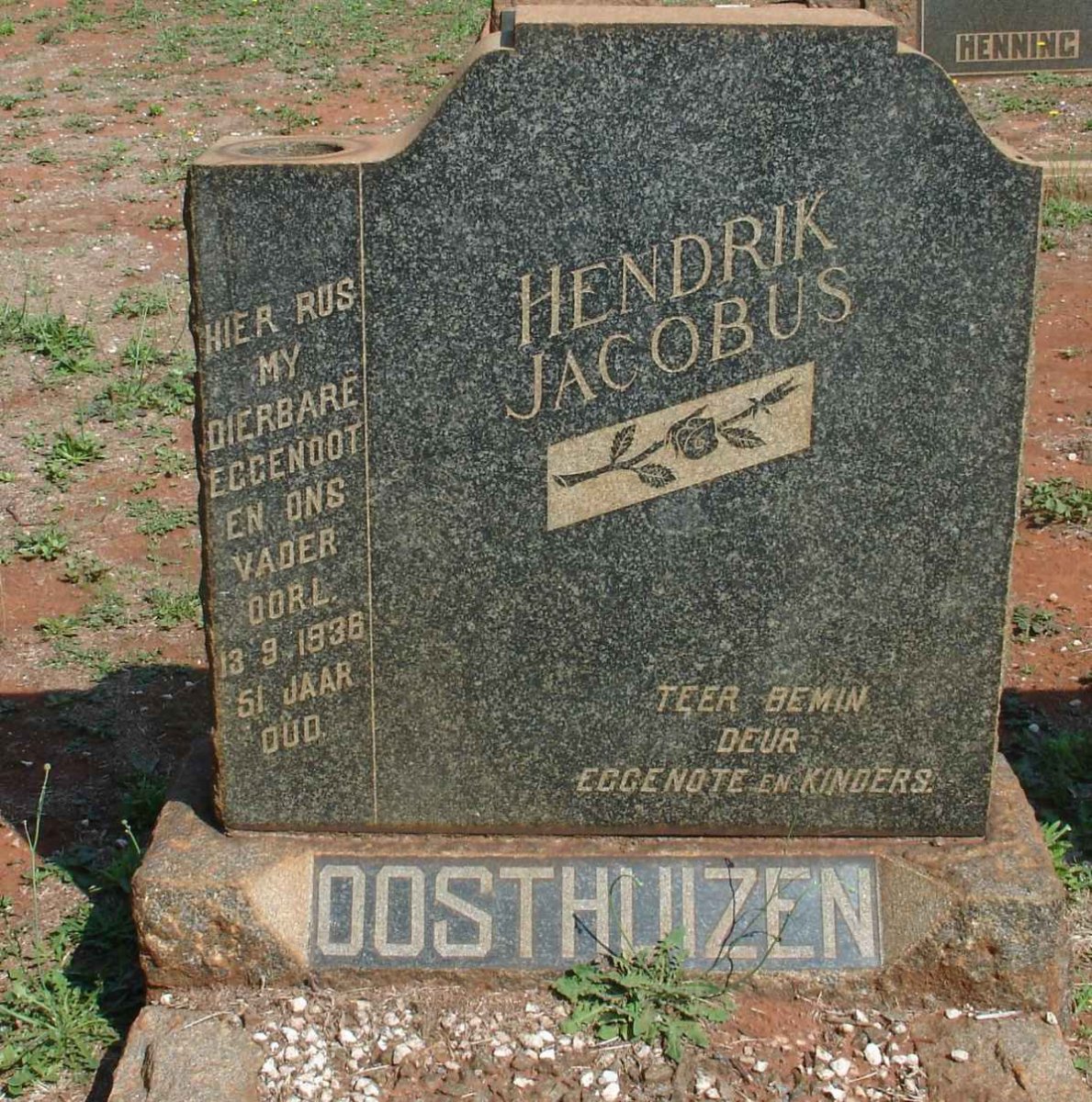 OOSTHUIZEN Hendrik Jacobus -1936