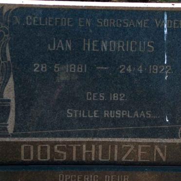 OOSTHUIZEN Jan Hendricus 1881-1922