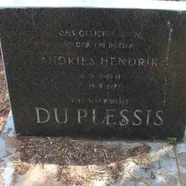 PLESSIS Andries Hendrik, du 1941-1976