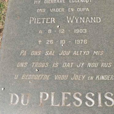 PLESSIS Pieter Wynand, du 1903-1976