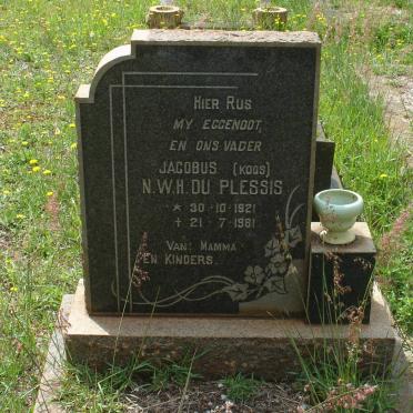 PLESSIS Jacobus N.W.H., du. 1921-1961