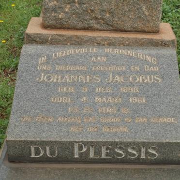 PLESSIS Johannes Jacobus, du 1898-1961