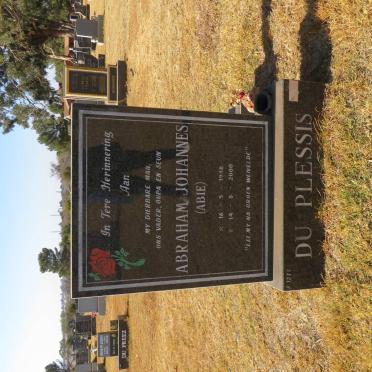 PLESSIS Abraham Johannes, du 1948-2000