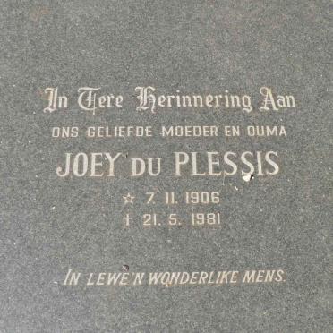 PLESSIS Joey, du 1906-1981