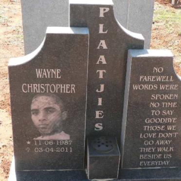 PLAATJIES Wayne Christopher 1987-2011