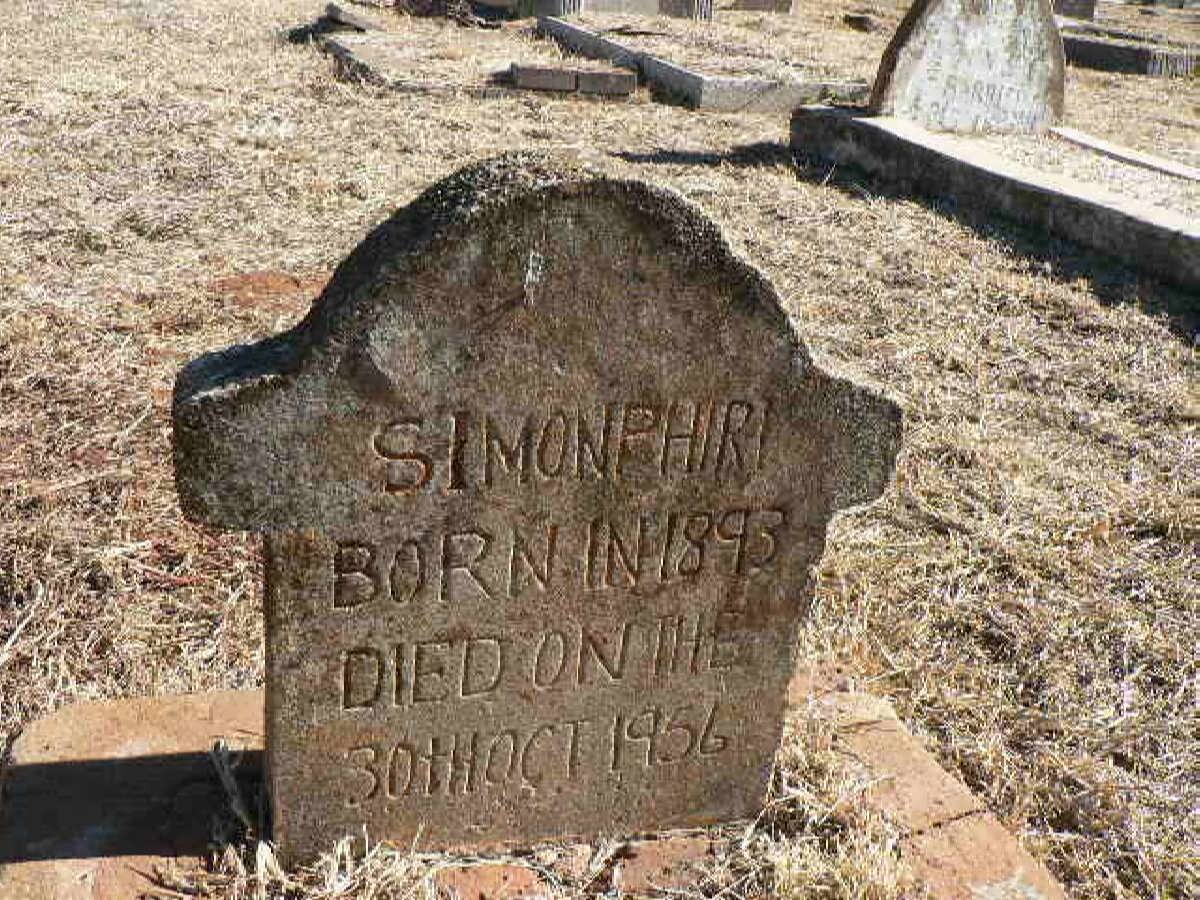 PHIRI Simon 1893-1956