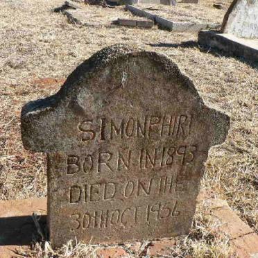 PHIRI Simon 1893-1956