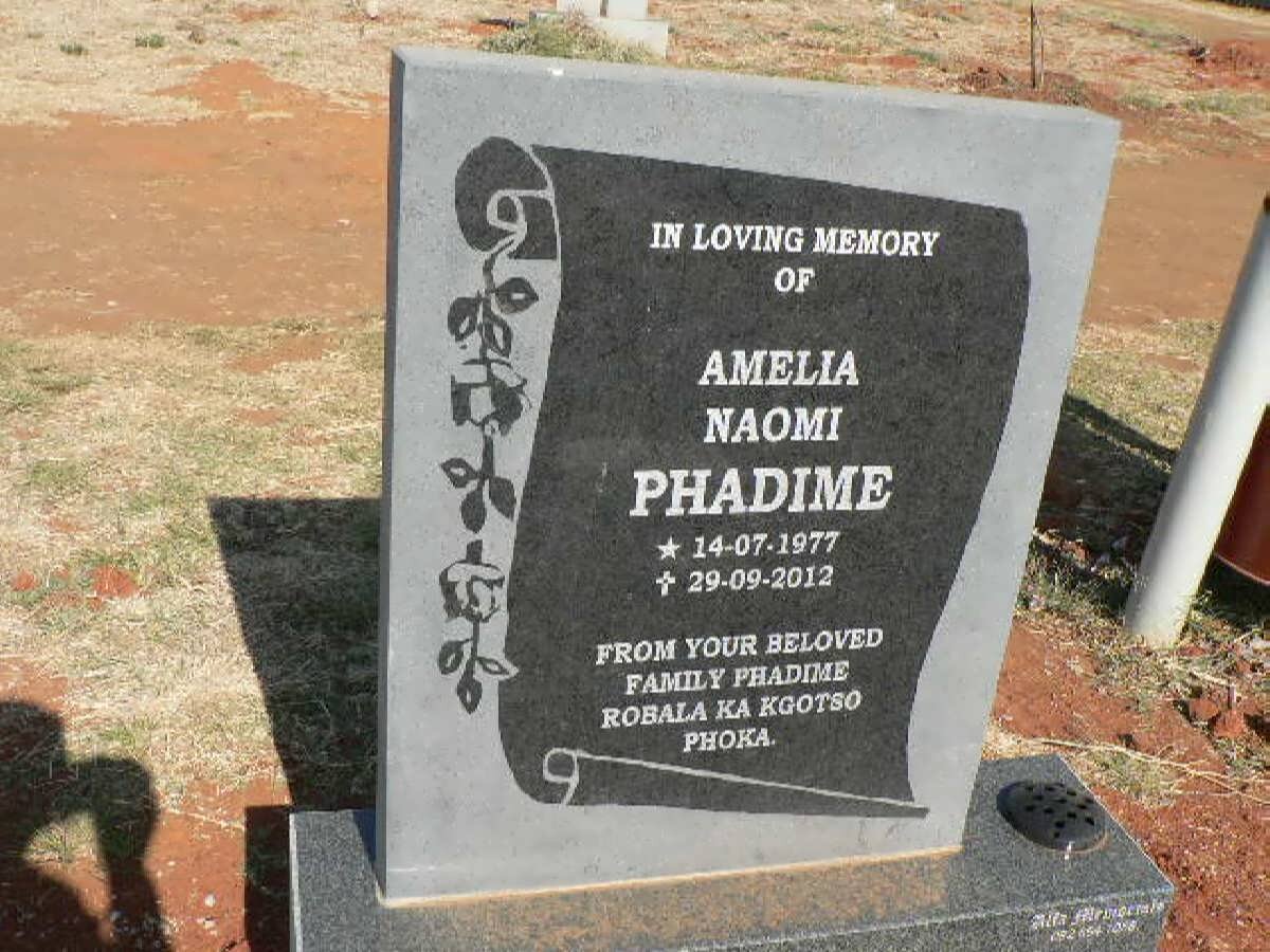 PHADIME Amelia Naomi 1977-2012