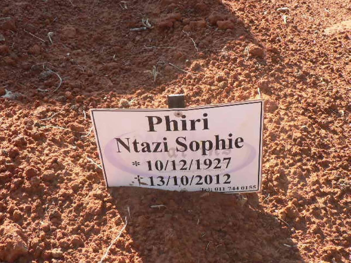 PHIRI Ntazi Sophie 1927-2012