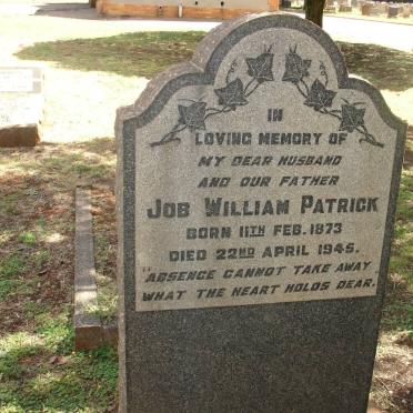 PATRICK Job William 1873-1945