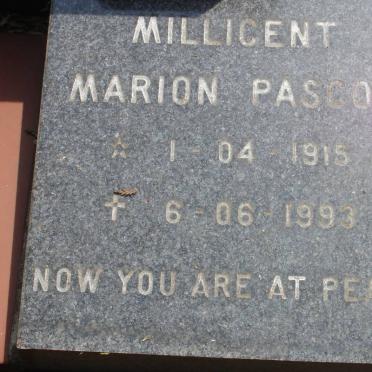 PASCOE Millicent Marion 1915-1993
