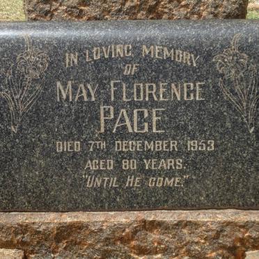 PAGE May Florence -1953