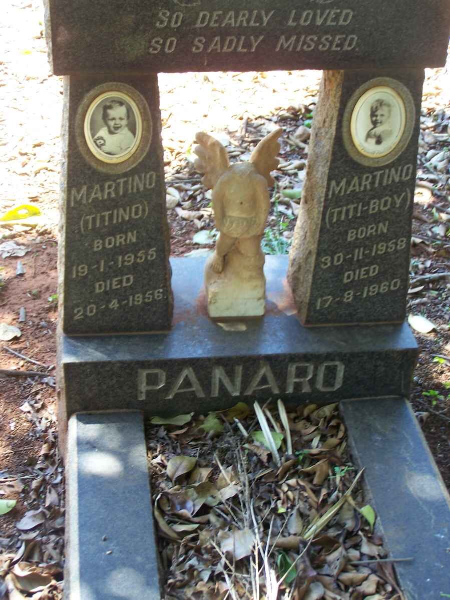 PANARO Martino 1955-1956 :: PANARO Martino 1958-1960