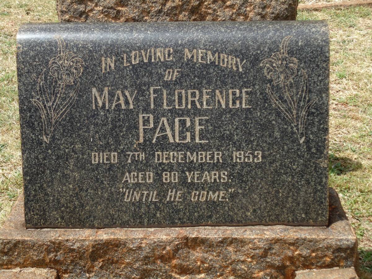 PAGE May Florence -1953