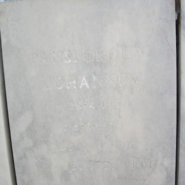 PANSEGROUW Johannes 1937-1979