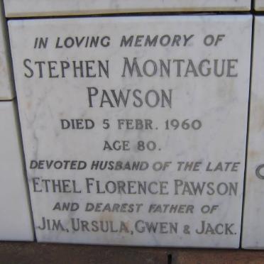 PAWSON Stephen Montague -1960
