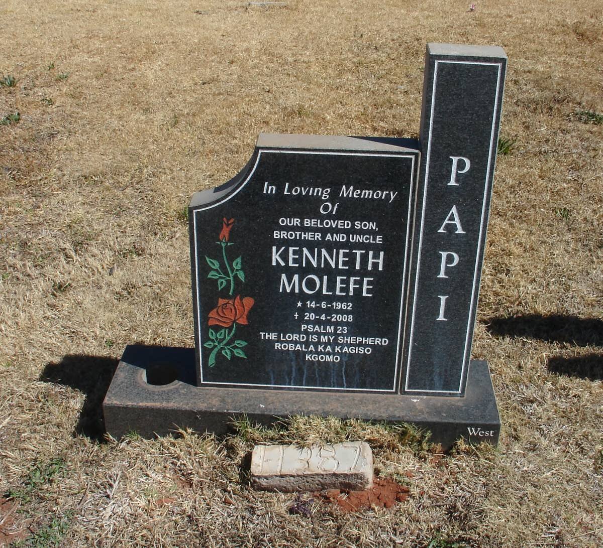 PAPI Kenneth Molefe 1962-2008
