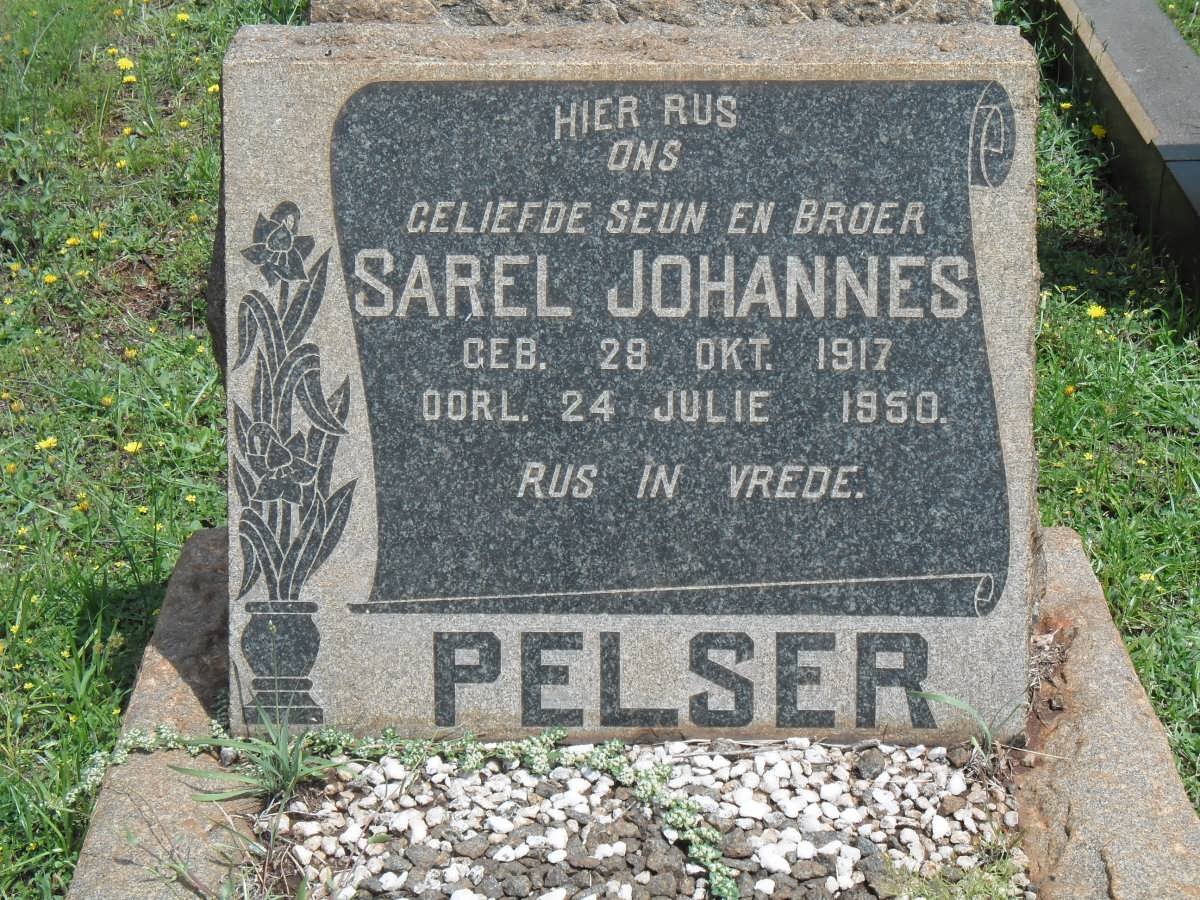 PELSER Sarel Johannes 1917-1950