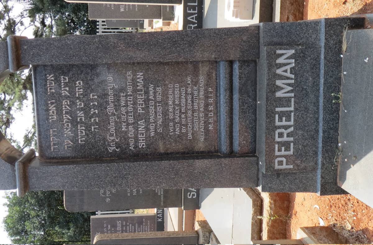 PERELMAN Sheina -1958