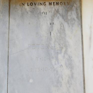 PETERSEN Doris 1908-1987