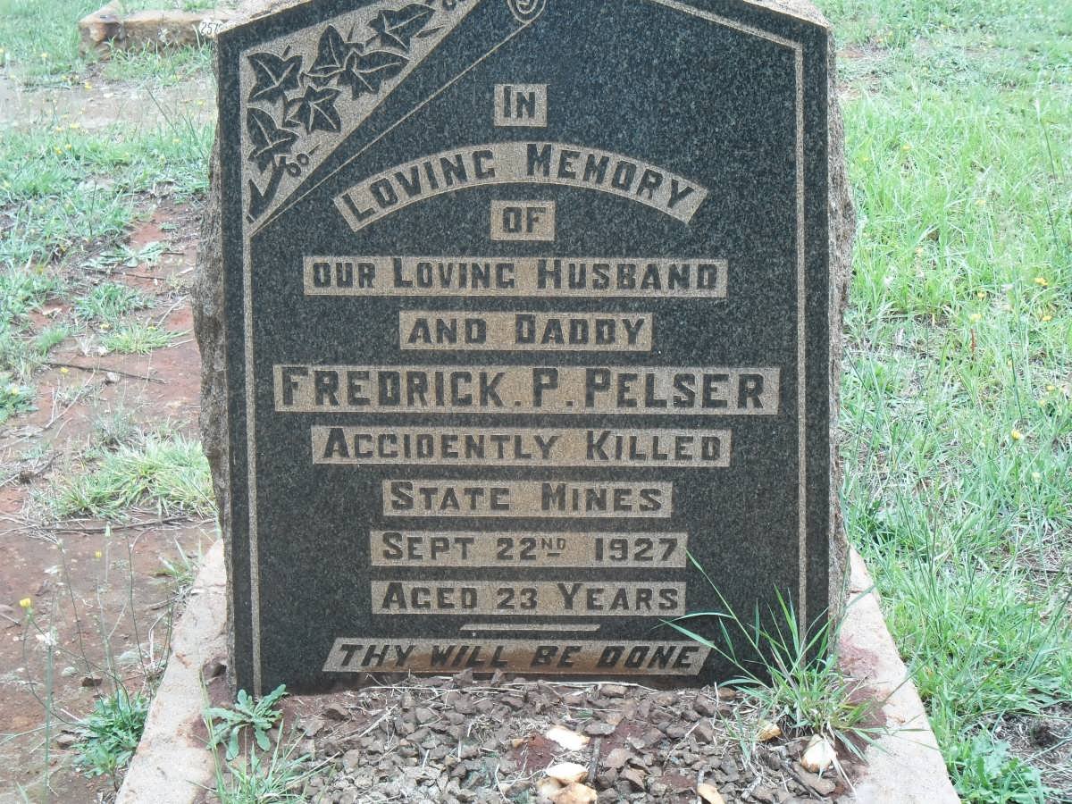 PELSER Fredrick P. -1927