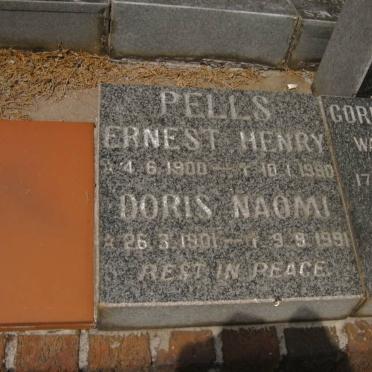 PELLS Ernest Henry 1900-1990 &amp; Doris Naomi 1901-1991