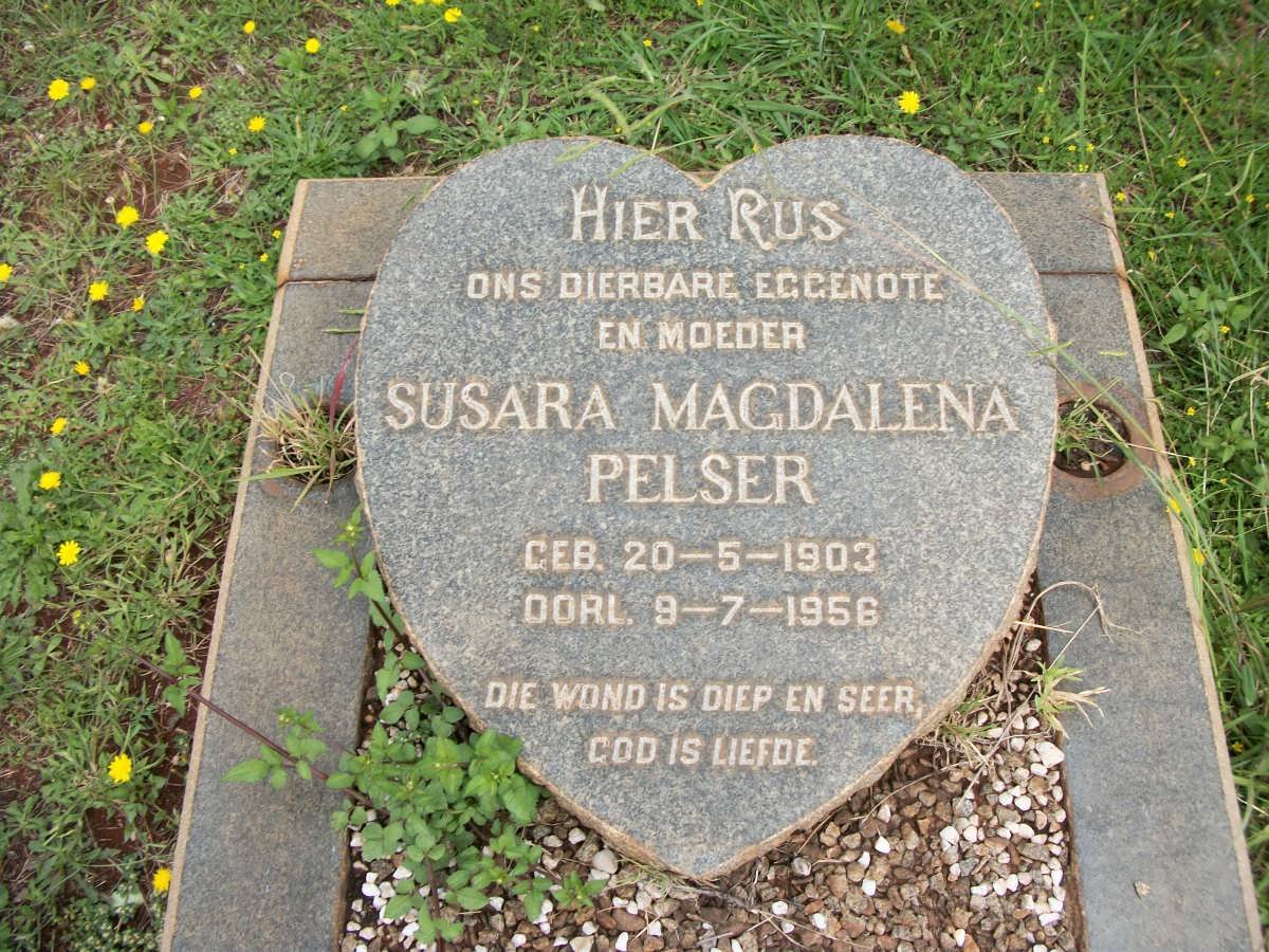 PELSER Susara Magdalena 1903-1956