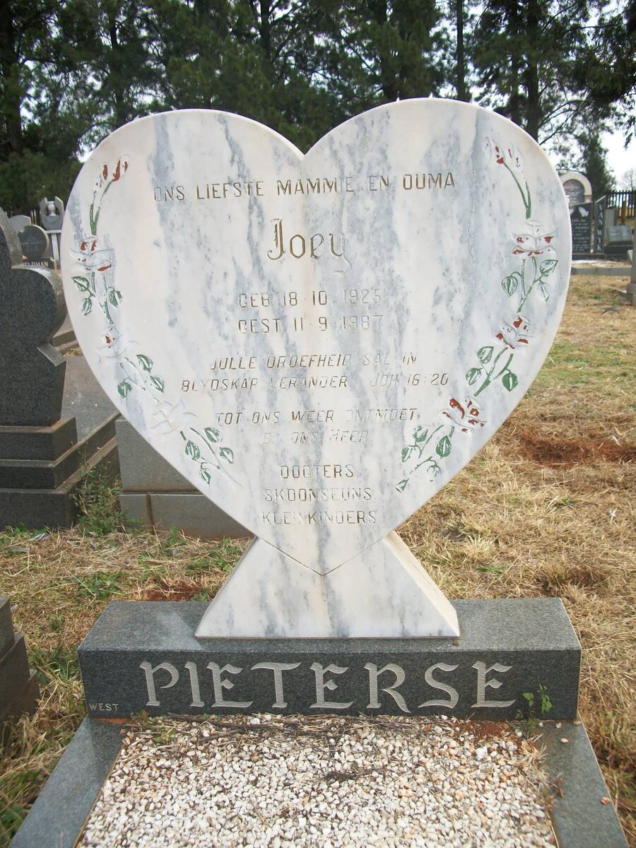 PIETERSE Joey 1925-1987