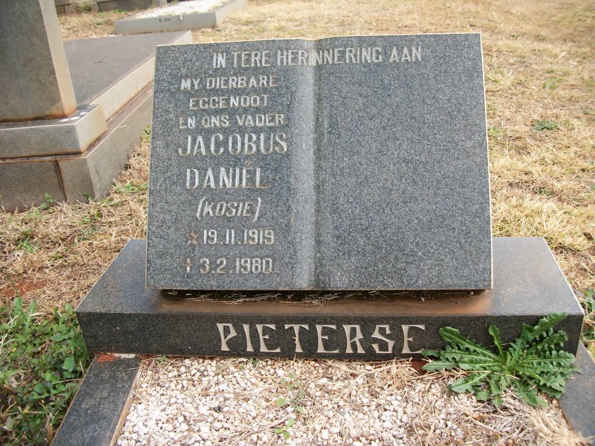 PIETERSE Jacobus Daniel 1919-1980