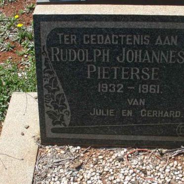PIETERSE Rudolph Johannes 1932-1961