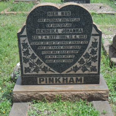 PINKHAM Hendrika Johanna 1937-1952