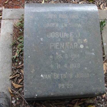 PIENAAR Josua E.J. 1914-1979