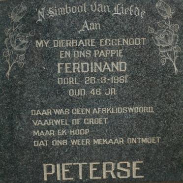 PIETERSE Ferdinand -1961