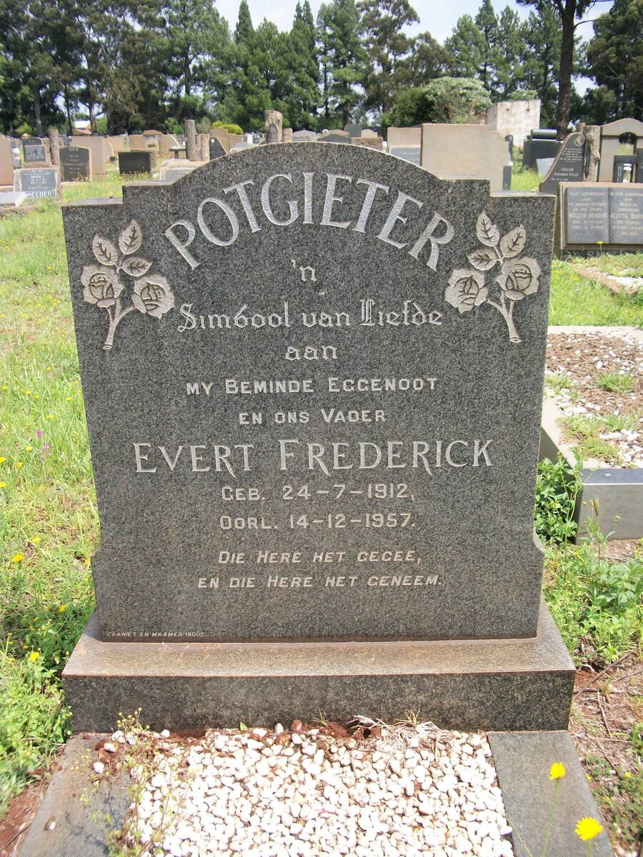 POTGIETER Evert Frederick 1912-1957