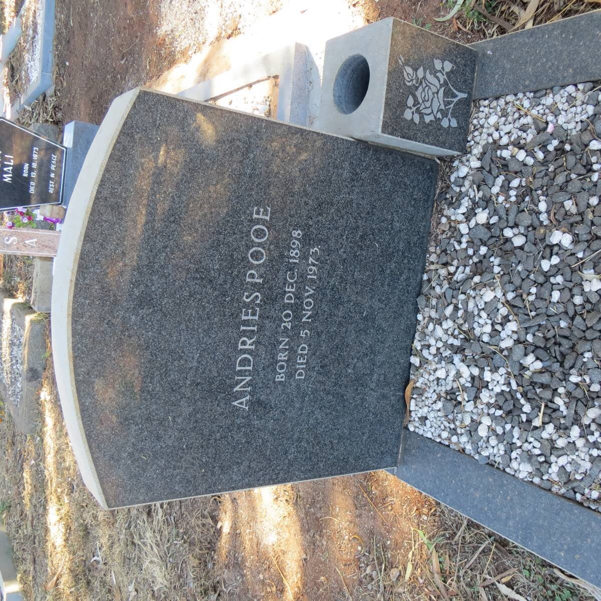 POOE Andries 1898-1973