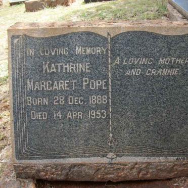 POPE Kathrine Margaret 1888-1953