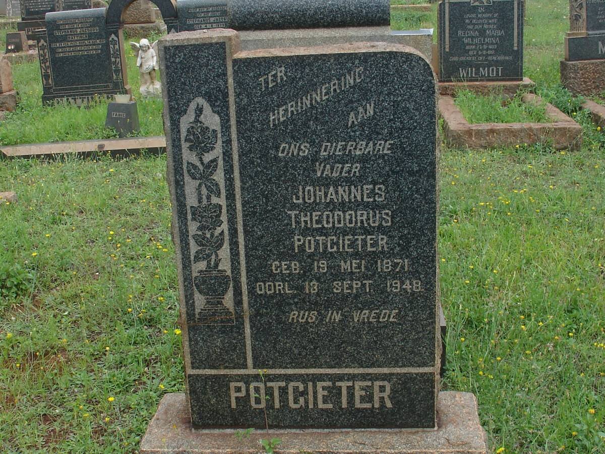 POTGIETER Johannes Theodorus 1871-1948