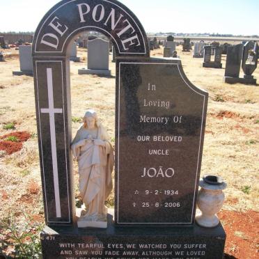 PONTE Joao, de 1934-2006