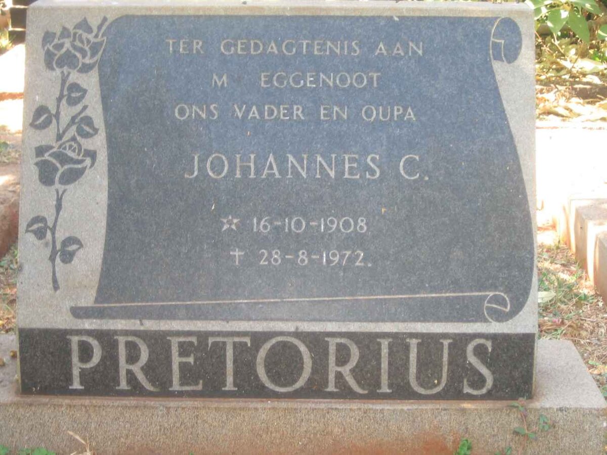 PRETORIUS Johannes C. 1908-1972