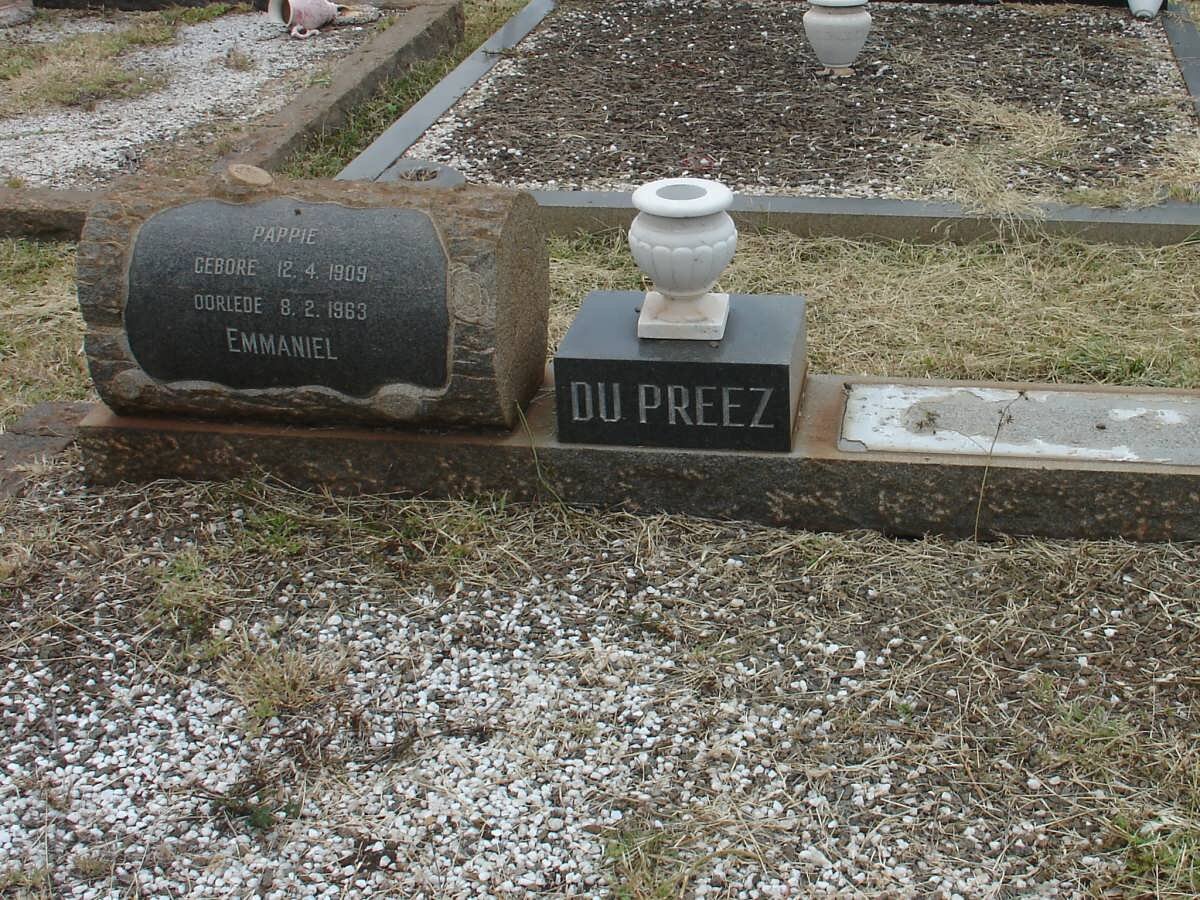 PREEZ Emmaniel, du 1909-1963
