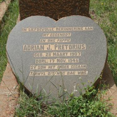 PRETORIUS Adrian J 1907-1946