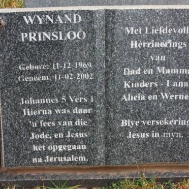 PRINSLOO Wynand 1969-2002