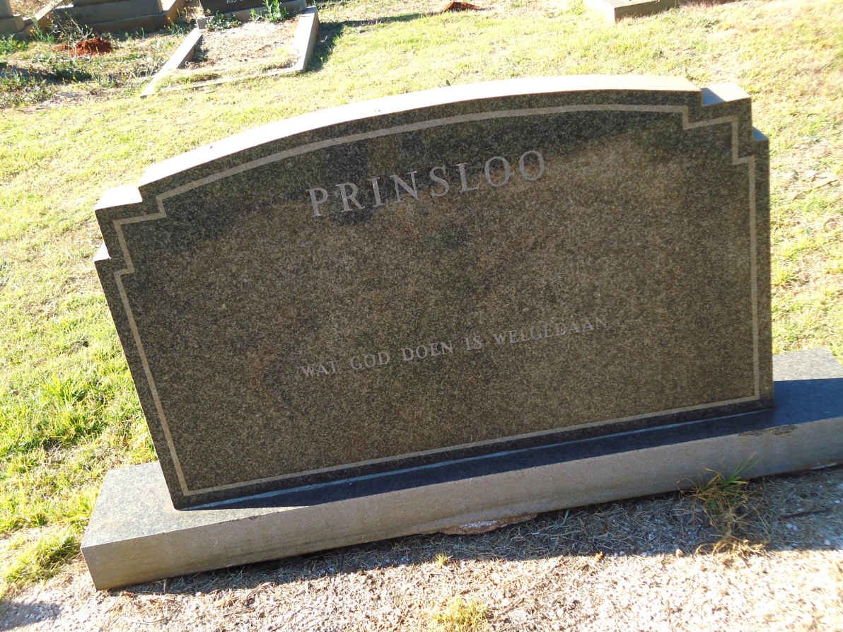 PRINSLOO ?