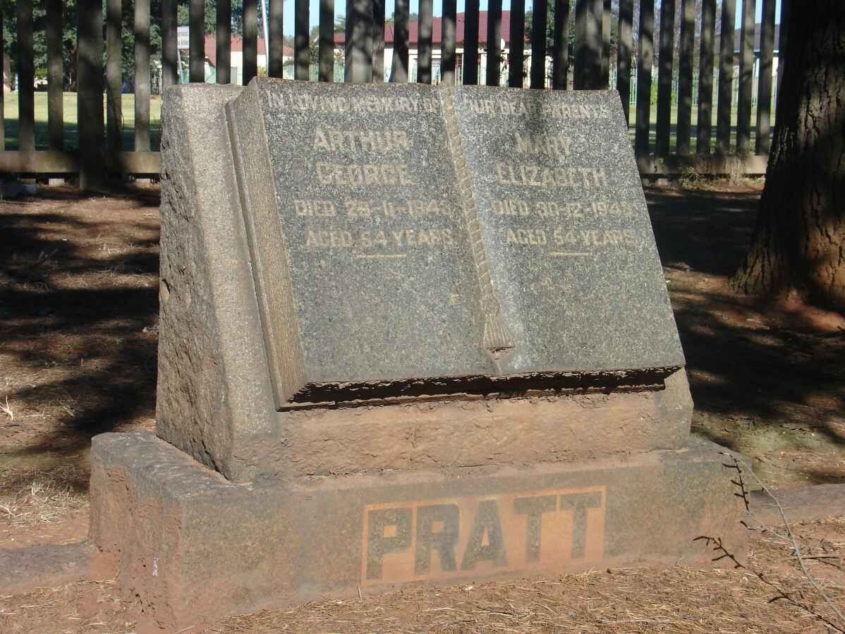 PRATT Arthur George -1943 &amp; Mary Elizabeth -1943