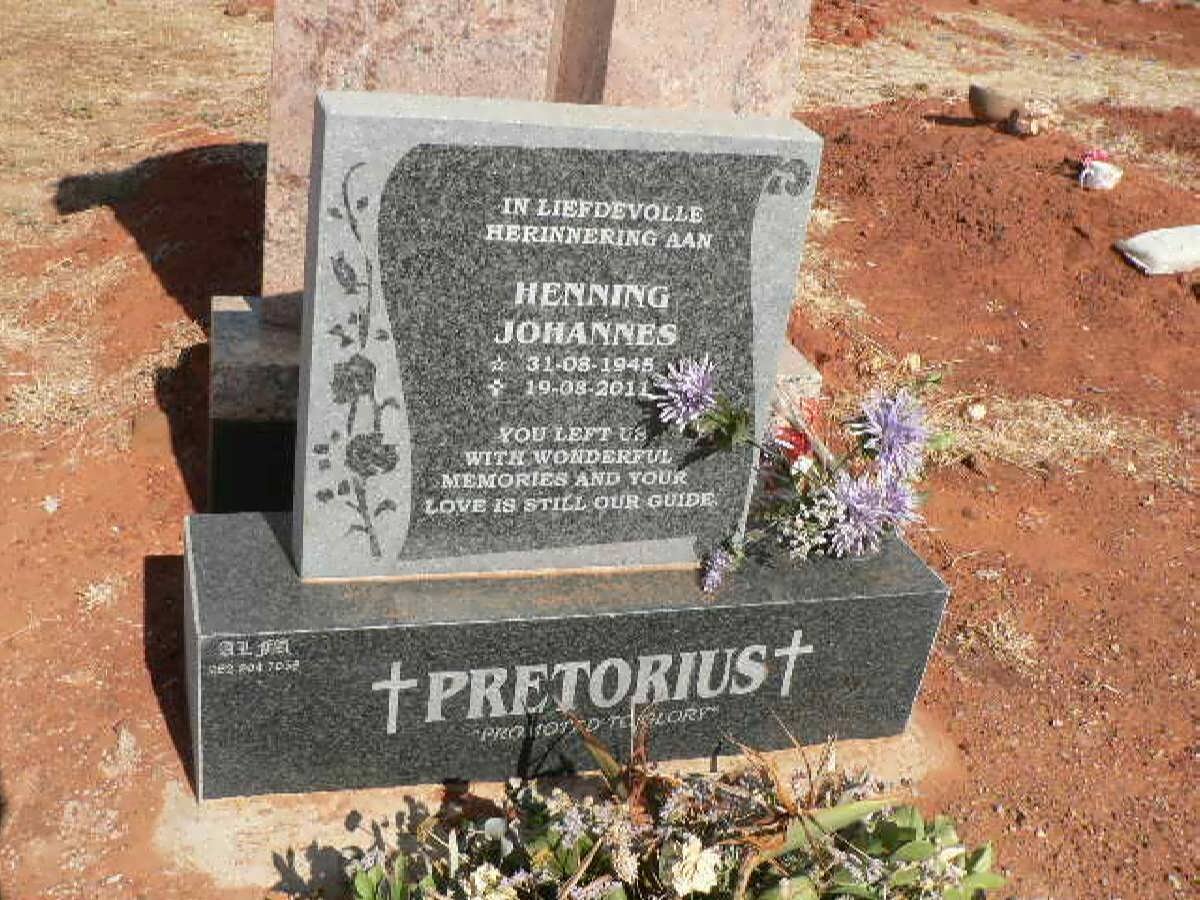 PRETORIUS Henning Johannes 1945-2011