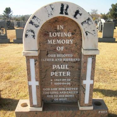 PREEZ Paul Peter, du 1947-2000