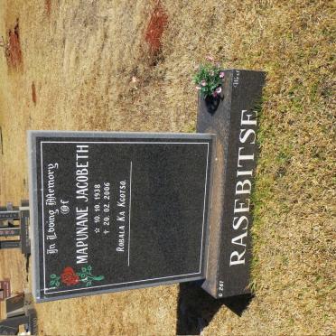 RASEBITSE Mapunane Jacobeth 1938-2006