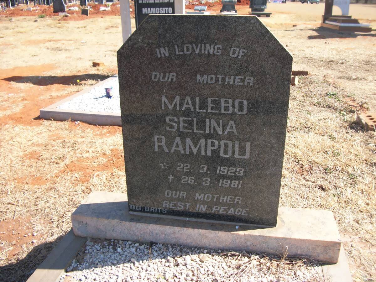 RAMPOU Malebo Selina 1923-1981