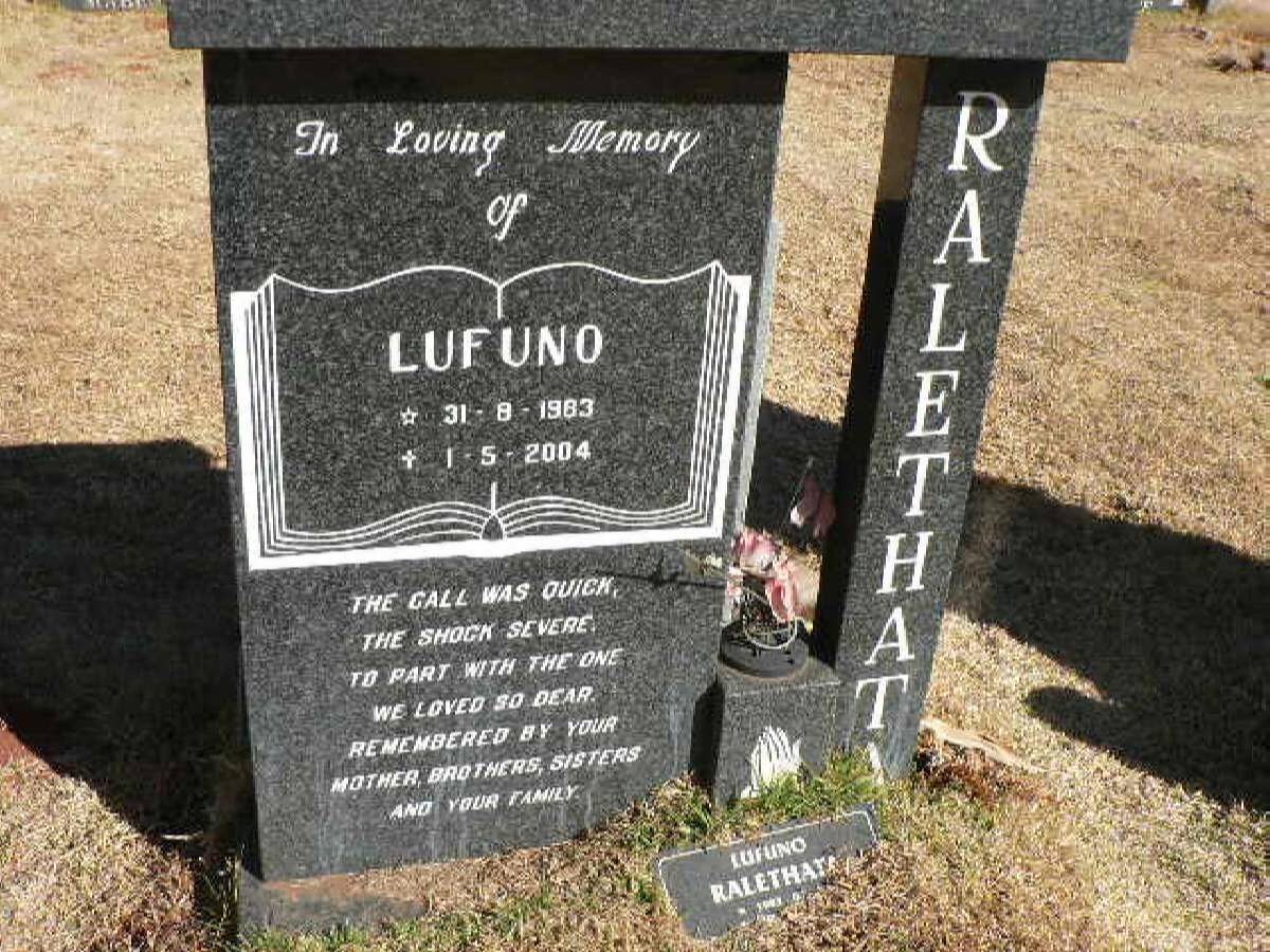 RALETHATA Lufuno 1983-2004